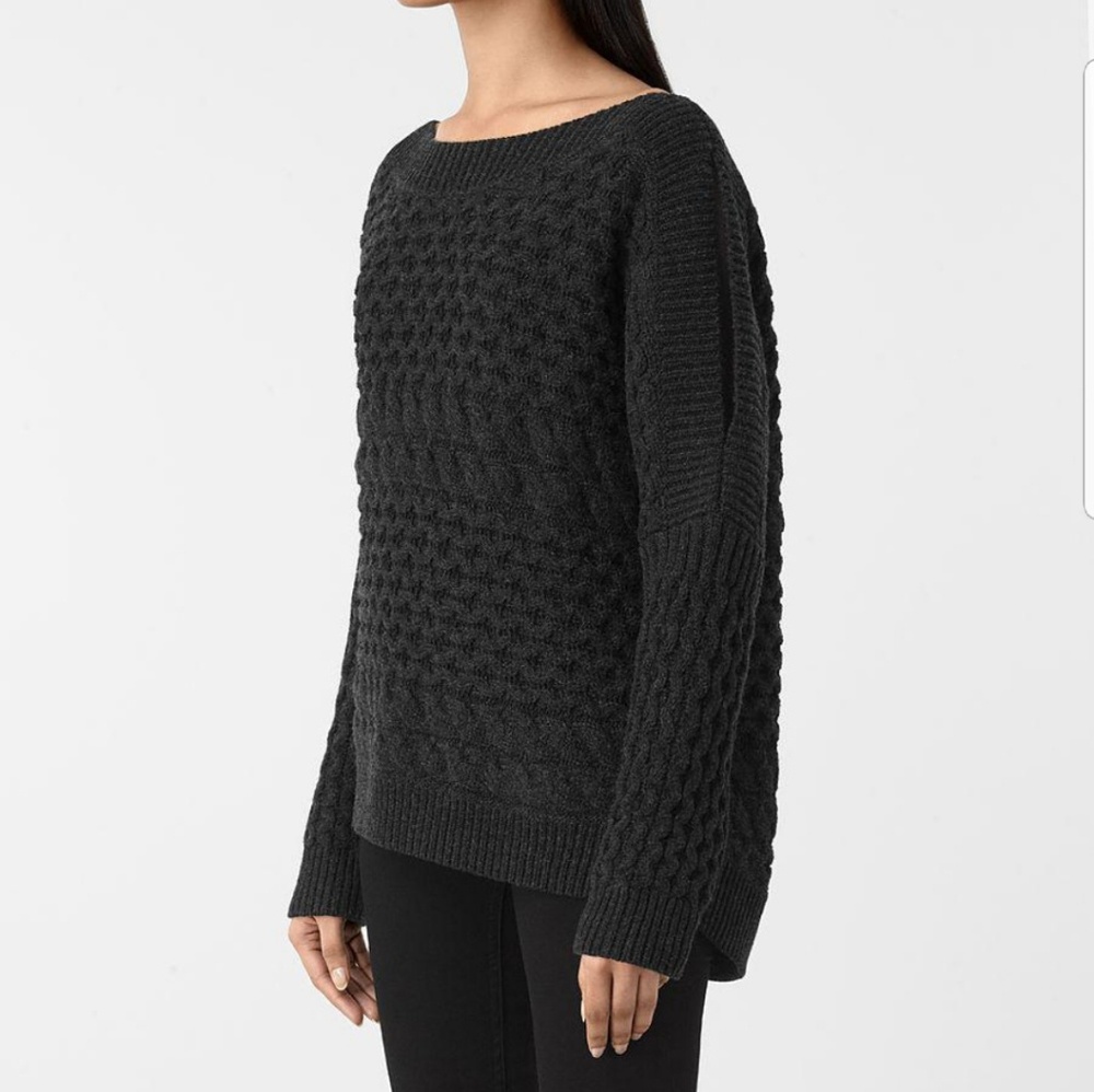 All Saints boat neck sweater